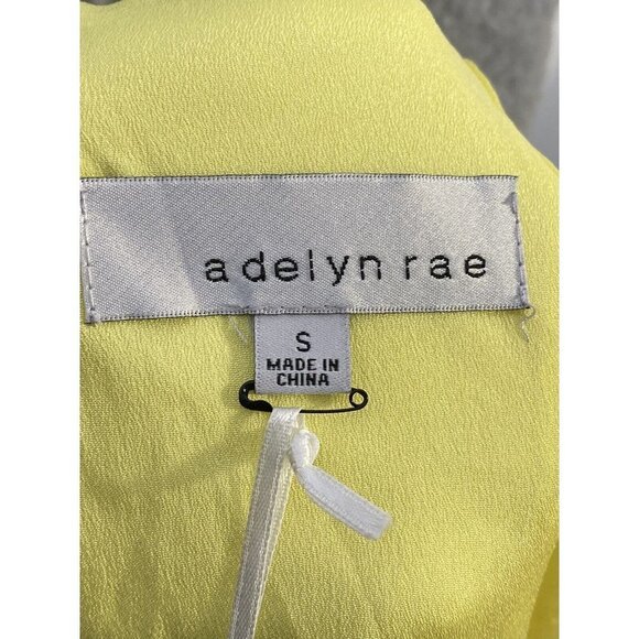 Adelyn Rae Womens Yvone Yellow Fit and Flare Cold Shoulder Dress‎ Size Small - Picture 5 of 9
